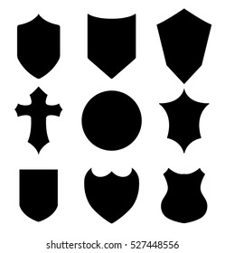 Black shield silhouette
