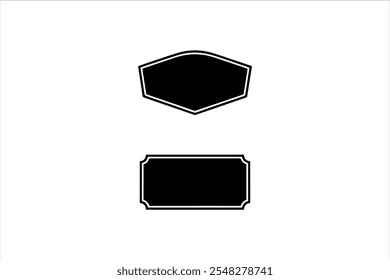 "Black Shield Silhouette Icon - Minimalistic Vector Design"