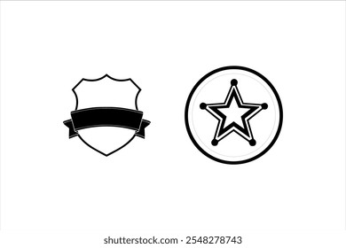 "Black Shield Silhouette Icon - Minimalistic Vector Design"