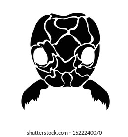 Black shillouette ants heads vector