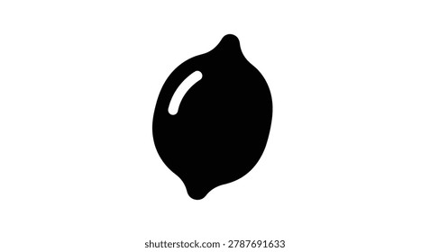 Black shiny bulb object closeup view