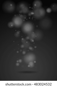 Fundo abstrato brilhante preto brilhante brilhante. Design vetorial