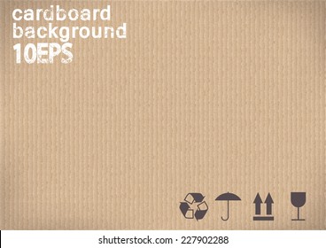 black shipping Icons on cardboard background.vector illustration
