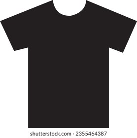 Black Shirt Mock Up Template Vector Icon