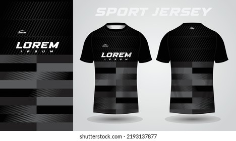 black shirt sport jersey design