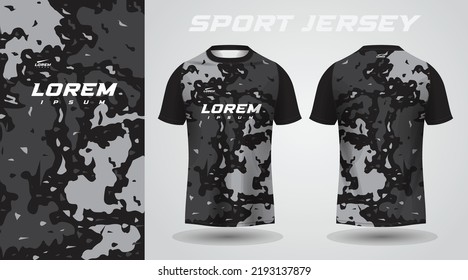 black shirt sport jersey design