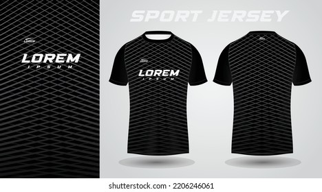 black shirt sport jersey design