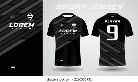 black shirt sport jersey design