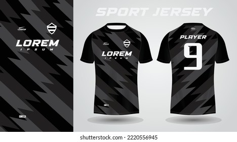 black shirt sport jersey design