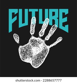 A black shirt with the word future written on it