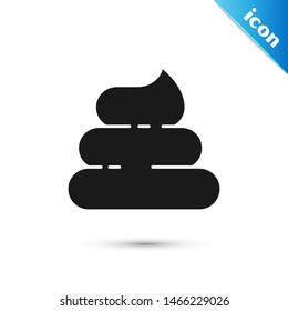 Black Shit icon isolated on white background.  Vector Illustration