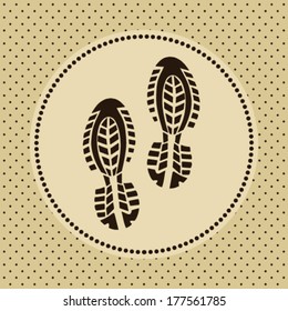 Black shoe  background 