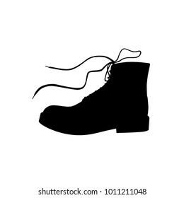 black shoes icon vector