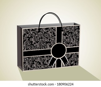 Black shopping bag