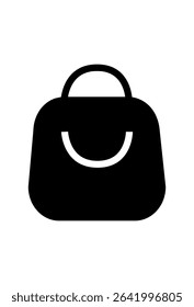 A black shopping bag icon.
