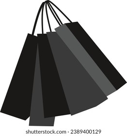 Vector 08 de bolso de compra negro