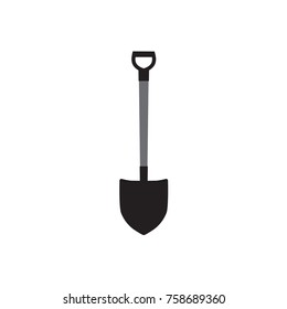 black shovel icon- vector illustration