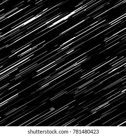 Black Side Hatch, Classic Nuar Style Elements Design, Grunge Geometric Pattern, Bold Plaid Pattern with Thin Brushstrokes and Thin Stripes of White, Striped Print Texture