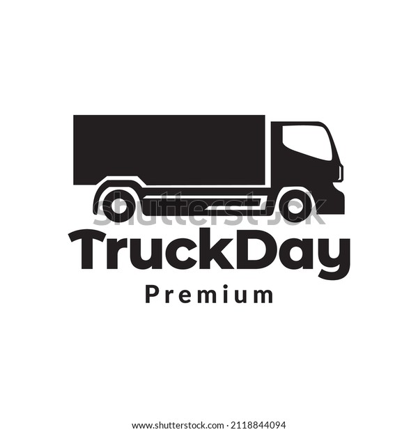 black side view truck isolated logo\
design, vector graphic symbol icon sign\
illustration