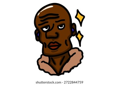 Negro Sigma Hombre Look Cool