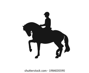 Black sign for equestrian event