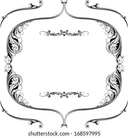 Black sign frame