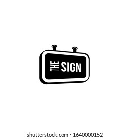 The Black Sign Icon Design Vector