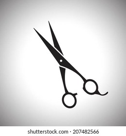 black sign of man hair salon with scissors and comb