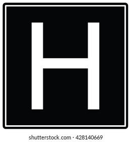 black sign. Vector illustration