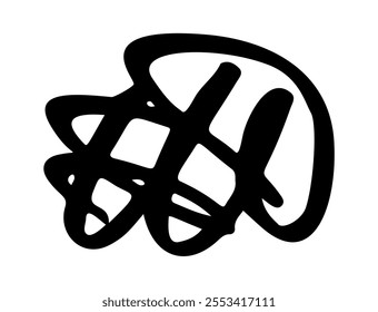Black signature scribble handwritten autograph