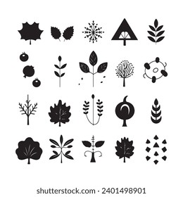 A black silhouette Autumn Set