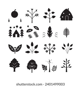 A black silhouette Autumn Set