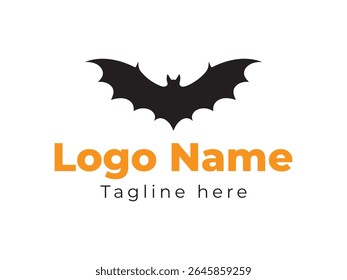 A black silhouette of a bat with outstretched wings is centered at the top of the image