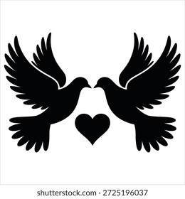 schwarze Silhouette schönes Vektordesign    