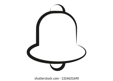 Black silhouette of a bell.