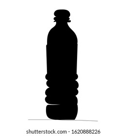  black silhouette of a bottle