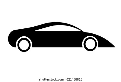 black silhouette car vector 