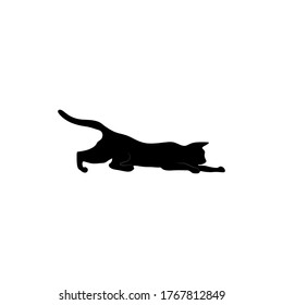 black silhouette of a cat