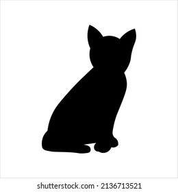 
black silhouette of a cat