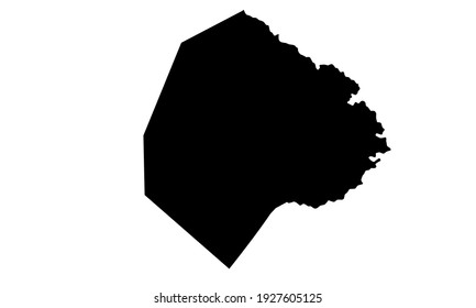 black silhouette of city map of Buenos Aires in Argentina on white background