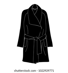  black silhouette of a coat