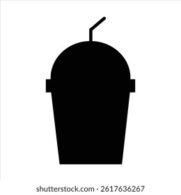 Black silhouette coffee cup icon