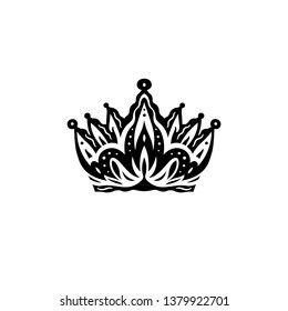Black silhouette of a crown