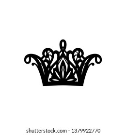 Black silhouette of a crown