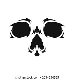 Black silhouette. Design element. Hand drawn sketch. Vintage style. Vector illustration.