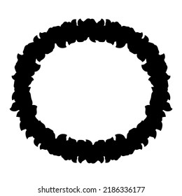 Schwarze Silhouette. Design-Element. Vektorgrafik einzeln auf weißem Hintergrund. Vorlage für Bücher, Aufkleber, Poster, Karten, Kleidung.
