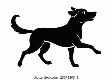 black silhouette of a dog