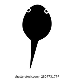 A black silhouette of a dropper with a rounded top and a pointed tip, used for dispensing liquids in laboratory or medical settings.
