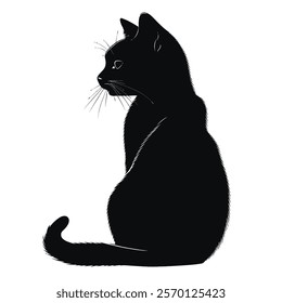 Black silhouette of a Dwelf