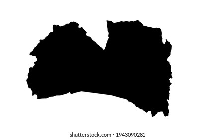 Black Silhouette Egyptian City Map Alexandria Stock Vector (Royalty ...
